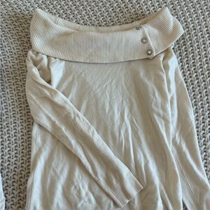 Ralph Lauren Off the Shoulder Cashmere Sweater